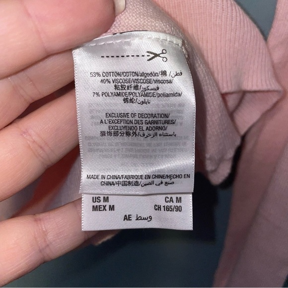 Juicy Couture Rose Quartz Flocked Logo Crew Neck Sweater Size Medium - Picture 5 of 6